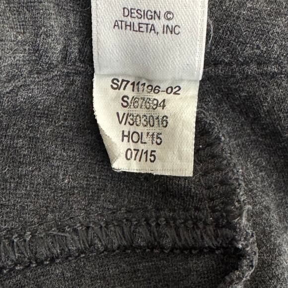 Athleta Pants Women's 6 TALL Heathered Gray Ponte Zipper Fly Stretch Rayon Blend - Picture 7 of 11